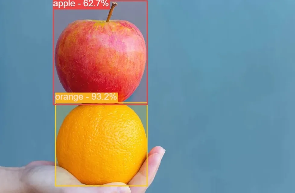 AI object detection (apple / orange)